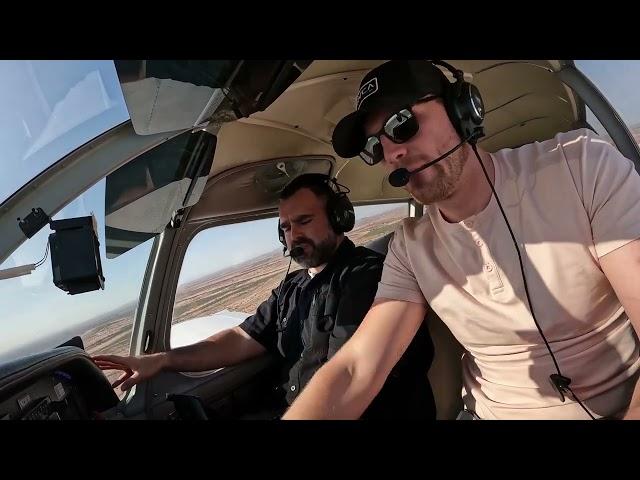 Student Pilot Flight No. 8 Learning how to land at Coolidge Airport