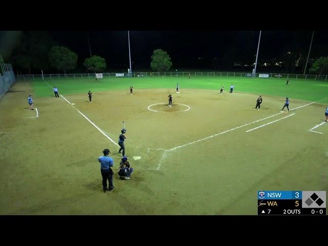 24-25 Under 23 Softball Australia National Championship, Joyce Lester Shield - Game 14 - NSW v WA.