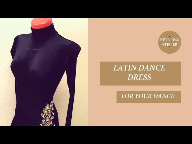 Black Latin dance dress