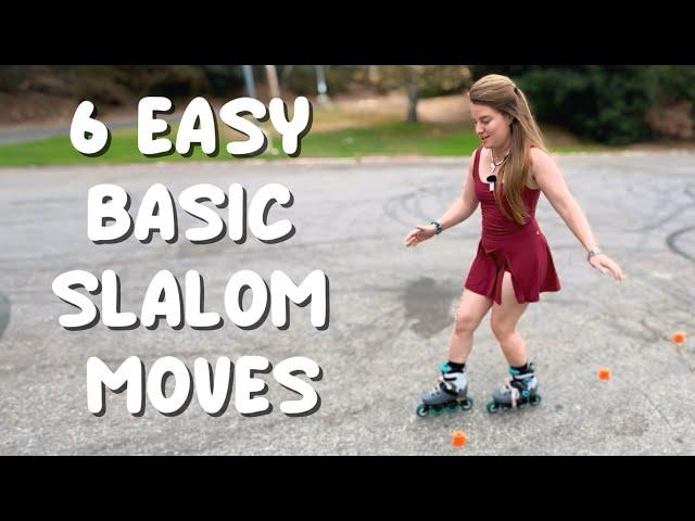 Slalom Inline Skating Basics for Beginners | Learn Fish, Snake, Crisscross & More! 