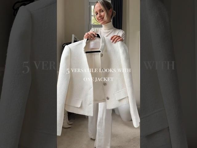 5 versatile looks with one jacket  #capsulewardrobe #stylingtips #wardrobetips