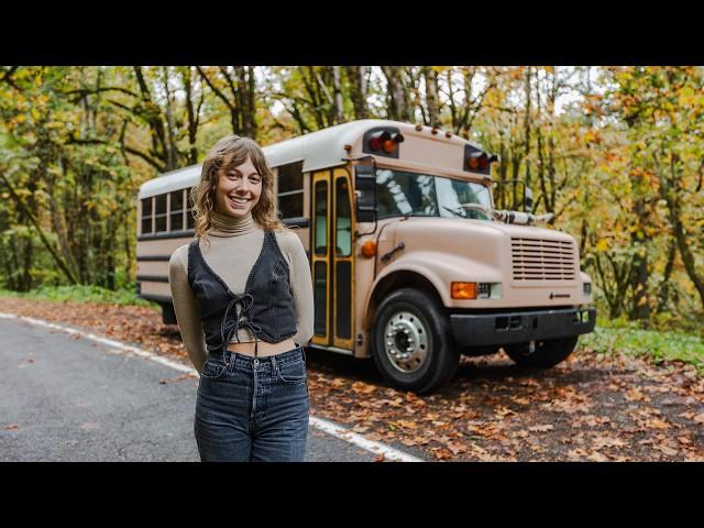 Her DIY Bus Home - A Masterpiece of Tiny Design