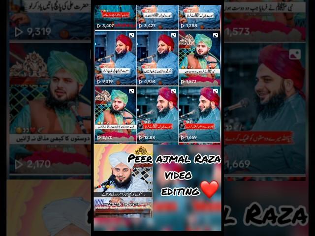 Peer ajmal Raza video editing#shorts #viralvideo