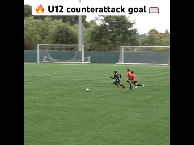  U12 counterattack goal   #soccer #golazo #u11