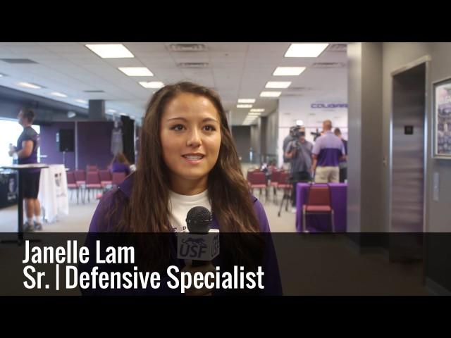 USF Volleyball's Janelle Lam on media day