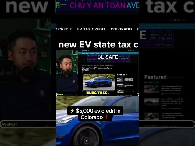 ️ $5,000 ev credit in Colorado ️