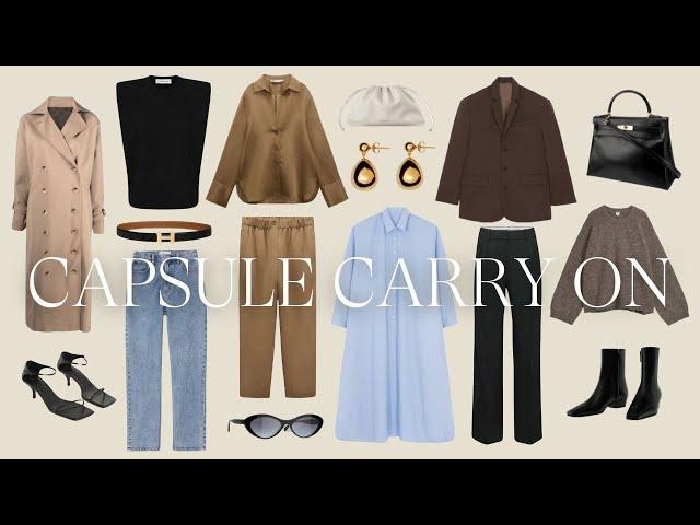 The Ultimate Capsule Carry on (More outfits you love with less)