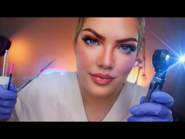 ASMR Unclogging your Ears until you Sleep | Lots of Otoscope and Ear Cleaning