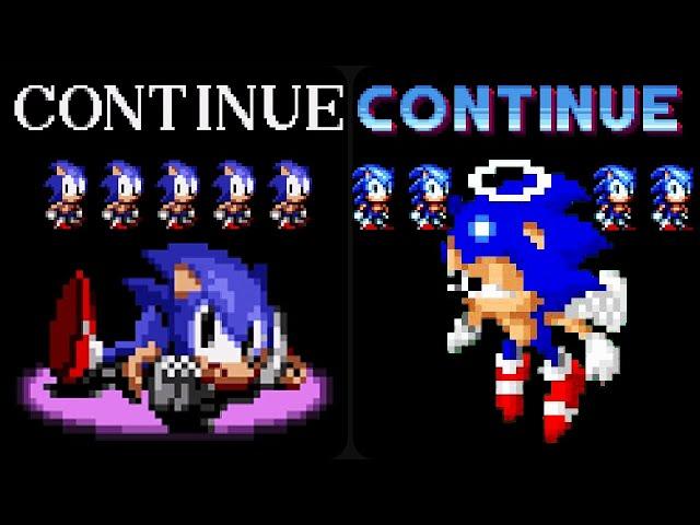 Sonic's Continue Screen 2024 vs 1991 Which is Better?