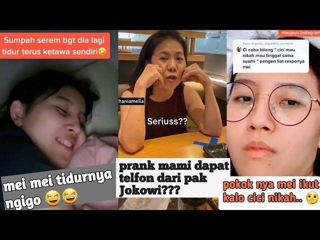 Meitha dan Cici|| prank mama dapat telfon dari pak Jokowi??|| mei ikut kalo cici nikah !!!