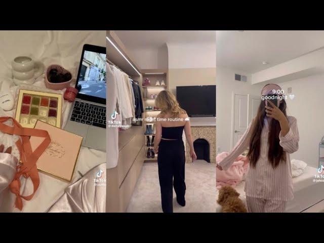 asmr night routine  tiktok compilation CUPCAKES IN BIO!!!!!