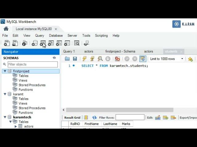 How to create database and table in mysql workbench 8.0 | Create Table In Mysql workbench tutorial