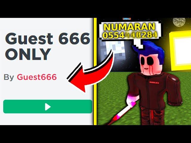 ROBLOX GUEST666 BİLGİLERİMİ ÖĞRENDİ: BİTTİM