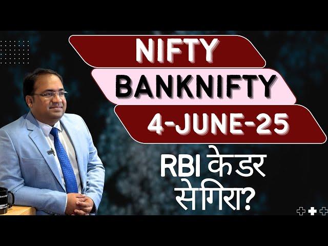 Nifty Prediction and Bank Nifty Analysis for Wednesday | 4 June 25 | Bank NIFTY Tomorrow