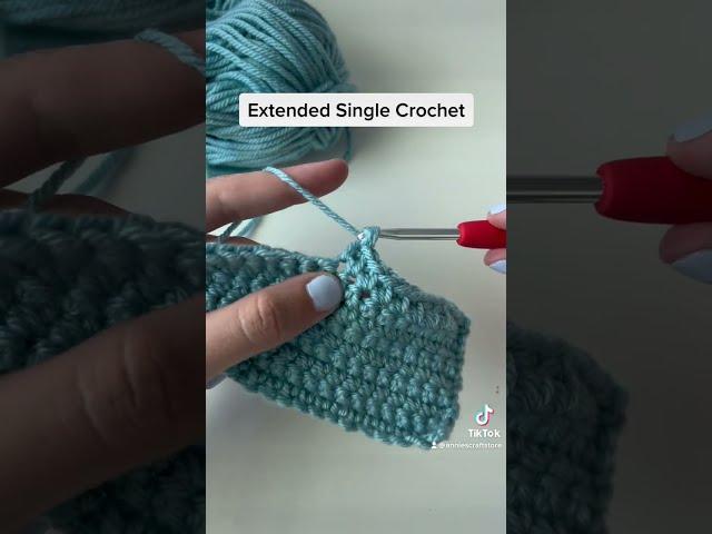 Crochet Stitches Tutorial: Extended Single Crochet