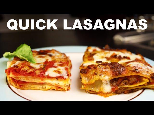 Easy lasagna recipes | tomato & ricotta | meat sauce & cream