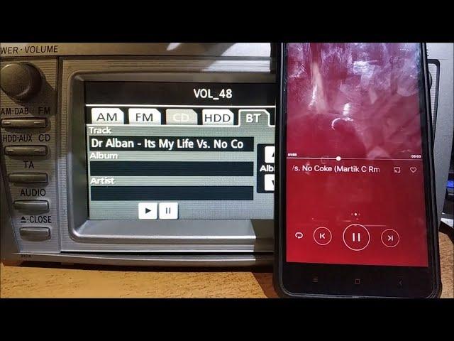 Соединение и передача музыки через Bluetooth Pairing & Music Toyota Lexus