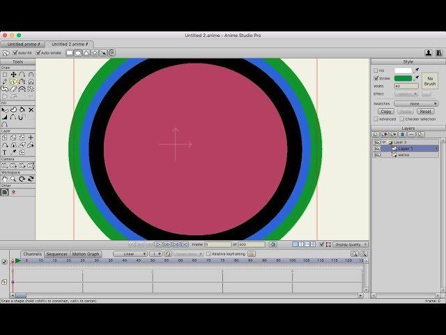 Как сделать многоконтурный объект в Anime Studio Pro (Moho)