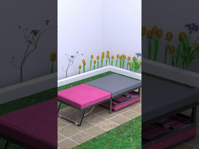 Smart Home Furniture | Space saving furniture | 2 in 1 ONE FOLD SOFA BED
