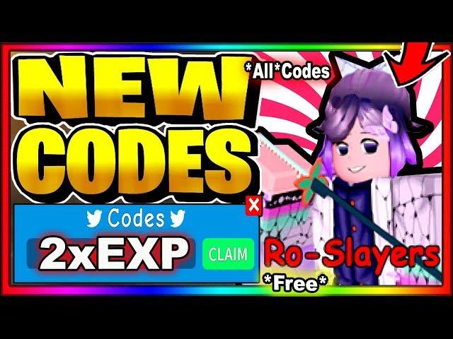 ALL NEW CODES 2020!  Roblox Ro-Slayers 2x EXP CODE