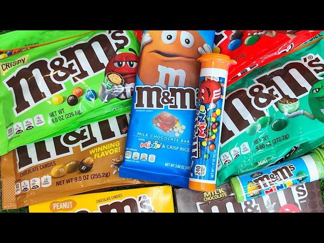 M&M’s Chocolate Unboxing | Mixing so Many Rainbow M&M’s Candy ASMR