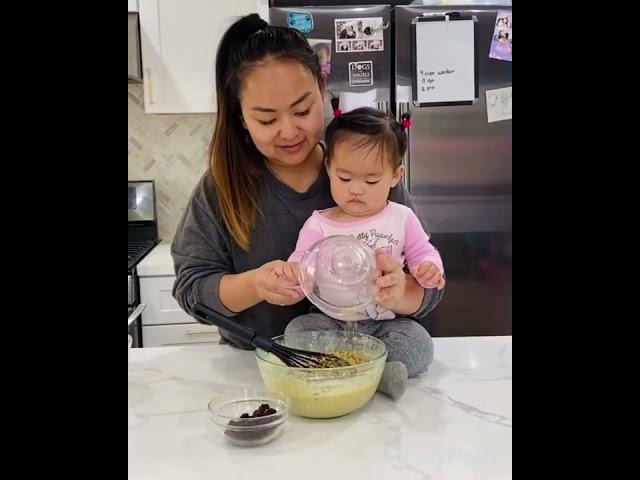Banana Nut Raisin Bread with Mila. Extra bananas, raisins, and nuts, please! Munchies with Mila