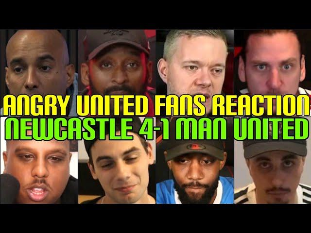 ANGRY  MAN UNITED FANS REACTION TO NEWCASTLE 4-1 MAN UNITED | FANS CHANNEL