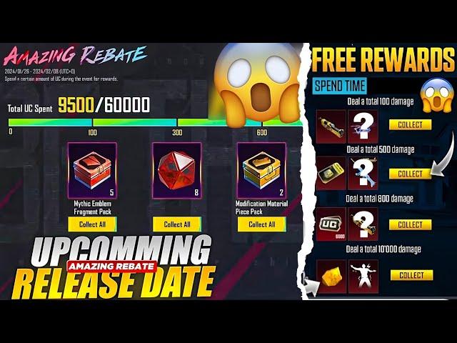 New Amazing Rebate & New Growing Pack Confirm Release Date | Free Prize Path & Free A9 RP | PUBGM