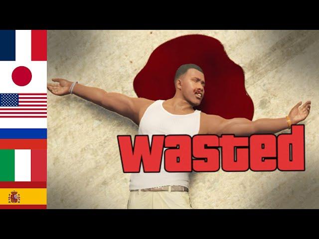 GTA 5 WASTED in 13 Different Languages