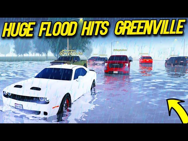 HUGE STORM LEADS TO FLOOD IN GREENVILLE!