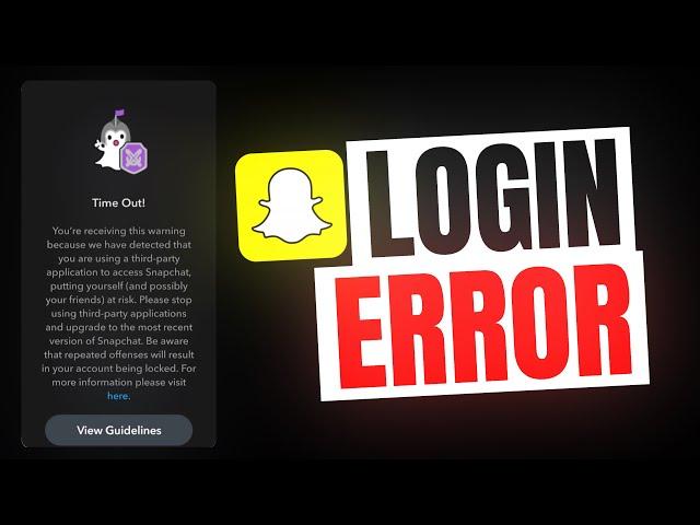 Snapchat Login Error? Here’s How to Fix It