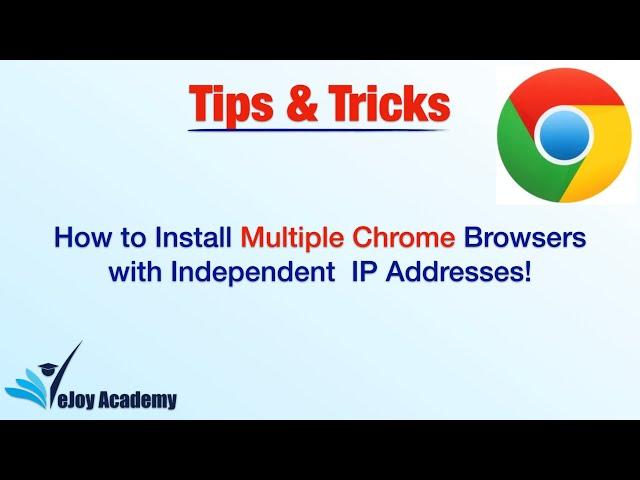 How to Install Multiple Chrome Browsers with Independent Functionality!