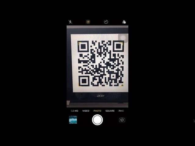 Scan a QR code using a phone