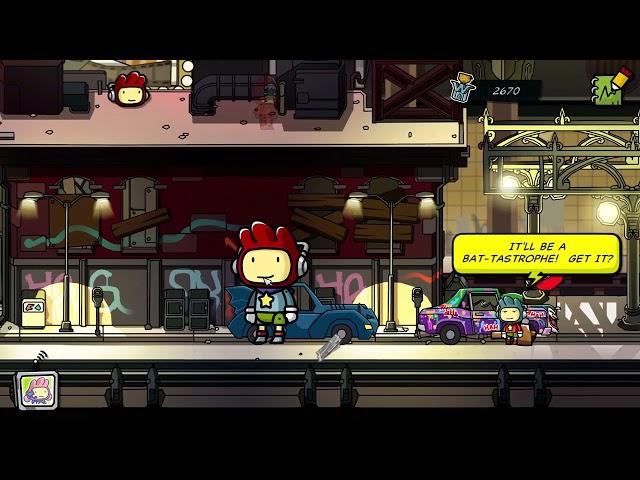 Scribblenauts Unmasked - Gotham Batman ws Joker walkthrow