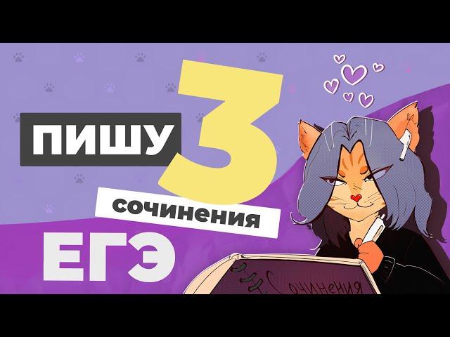Сочинение ЕГЭ 2025: пишу сразу 3 работы с разными видами связи