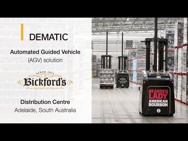 Automated Guided Vehicle (AGV) Solution at Bickford’s Distribution Centre - DEMATIC