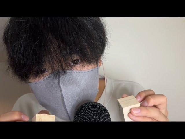 【ASMR】Hand Sound & Tapping ASMR with my hair exploding