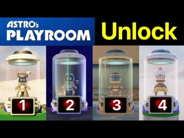 Astro's Playroom: All 4 Special Bots (Trophies: Hunted down, Deja phew!, Gran tourist, No escape!)