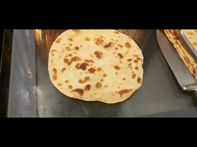 Tandoori roti at home in grill