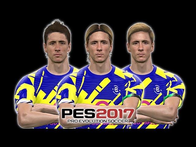 PES 2017 | NEW FERNANDO TORRES 2006/2015 FACE COLLECTION CONVERTED FROM PES 21 | DOWNLOAD