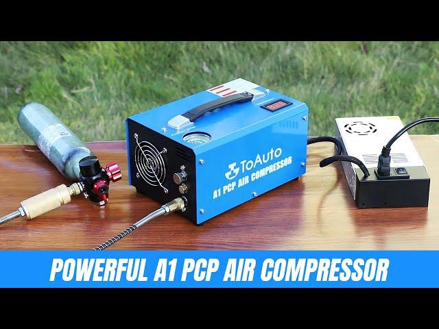 How to use ToAuto A1 PCP AIR Compressor? Portable air pump use tutorial and common problems solve.