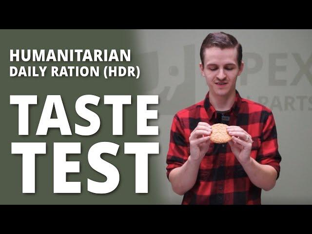 Apex Gun Parts first MUKBANG video! Josh eats a Humanitarian Ration!