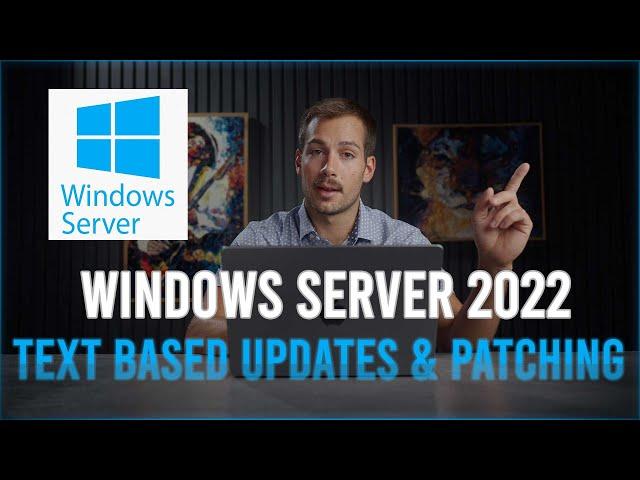 Installing Windows Server Updates Using Windows Server Core (Powershell)