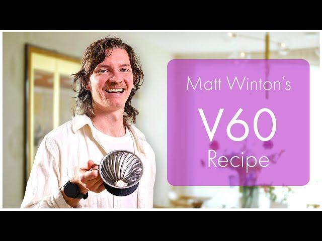 [HARIO]  V60 Five-Pour Recipe - Matt Winton (World Brewers Cup Champion)