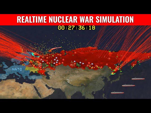 US Nuclear War Simulation in REALTIME!!!