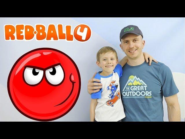 КРАСНЫЙ ШАР 4 Начало игры БОСС №1 Даник и детский летсплей Red Ball 4