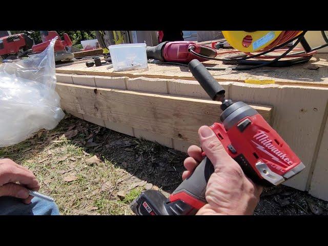 M12 FUEL Impact Diver vs 4inch lag screw