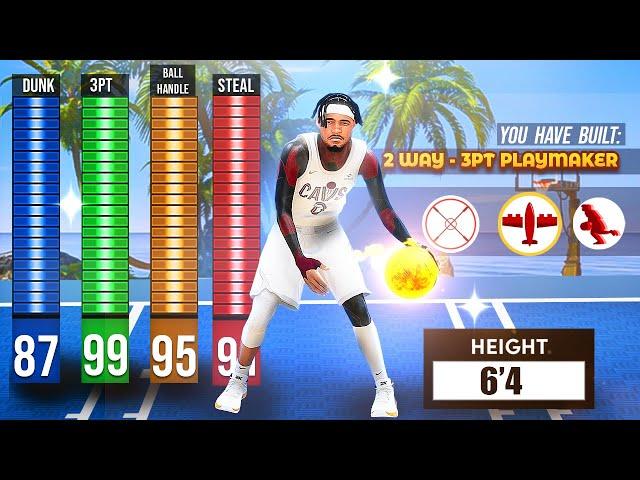 My 6'4 pg with 99 3PT + Contact Dunks & ELITE DEFENSE = BEST PG BUILD in NBA 2K25!!