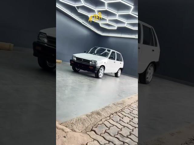 BEFORE and AFTER Maruti 800 complete restoration #CarRevitalization #OldIsGold #Restoratio