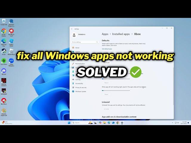 (FIXED) All Windows apps not working Problem in windows 10/11